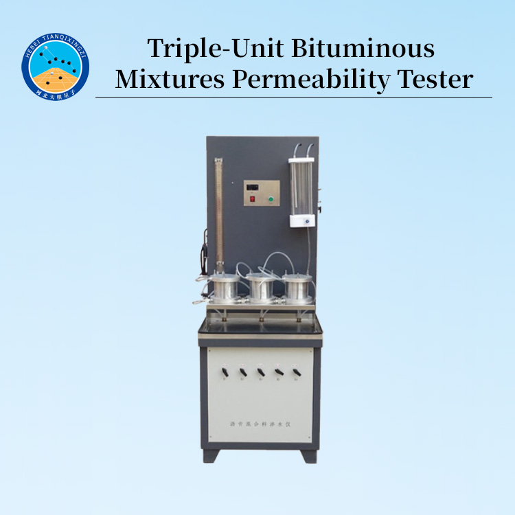 Triple-Unit Bituminous Mixtures Permeability Tester