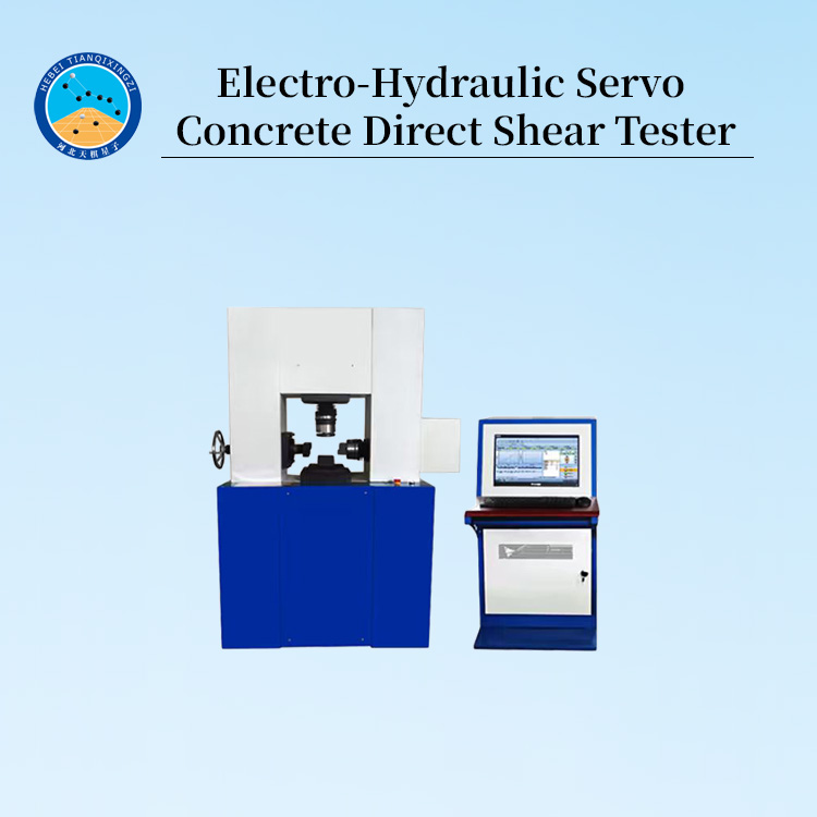 Computer-Controlled Electro-Hydraulic Servo Concrete Direct Shear Tester