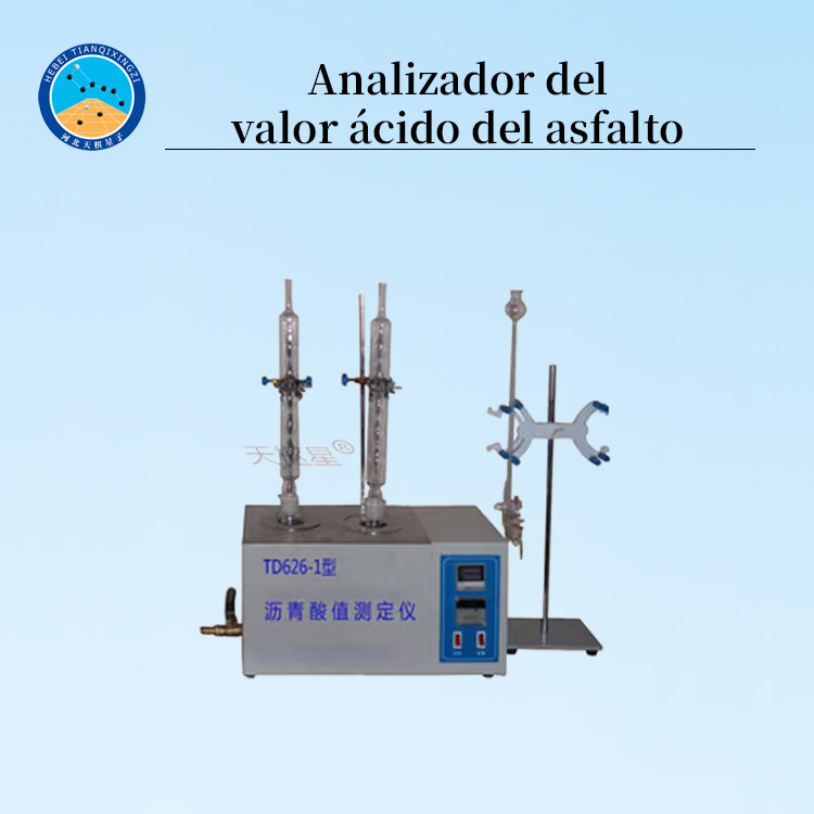 Probador del valor ácido del asfalto y equipo de ensayo químico de betún