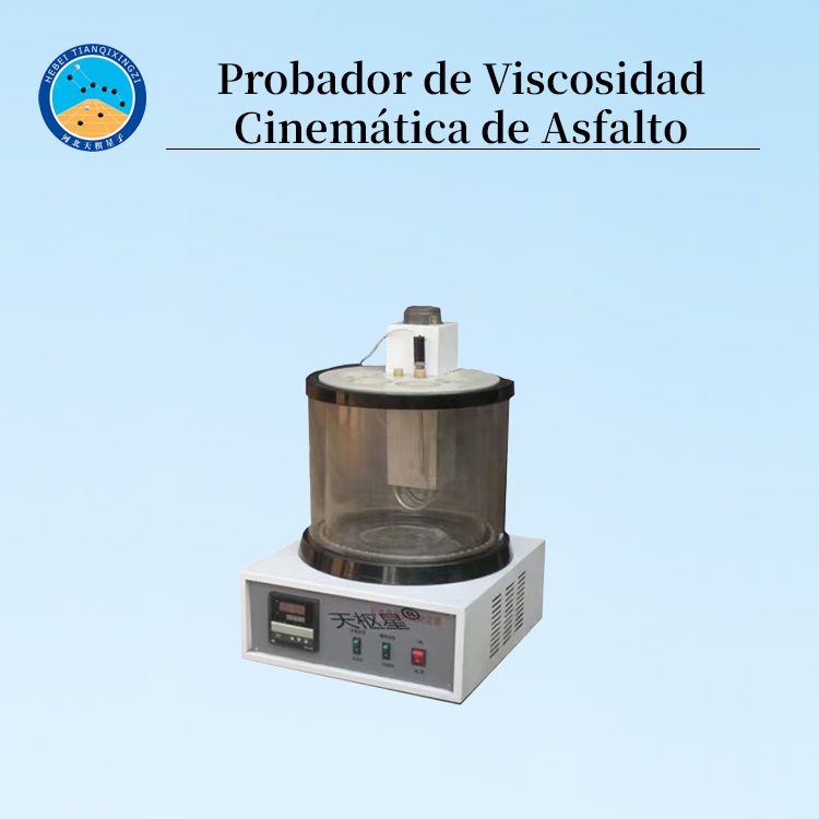 Probador digital de viscosidad cinemática para asfalto de alta precisión