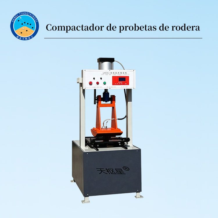 Moldeadora de probetas de rodera para mezcla asfáltica
