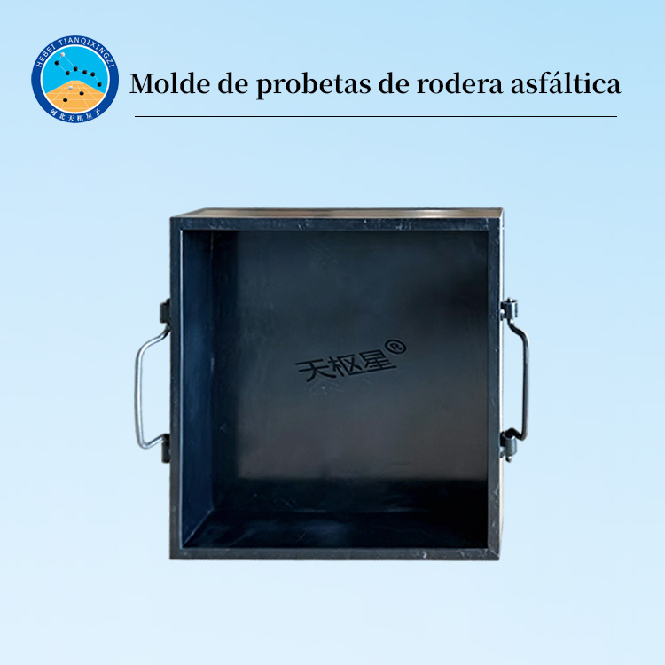Molde de probetas de rodera para mezcla asfáltica