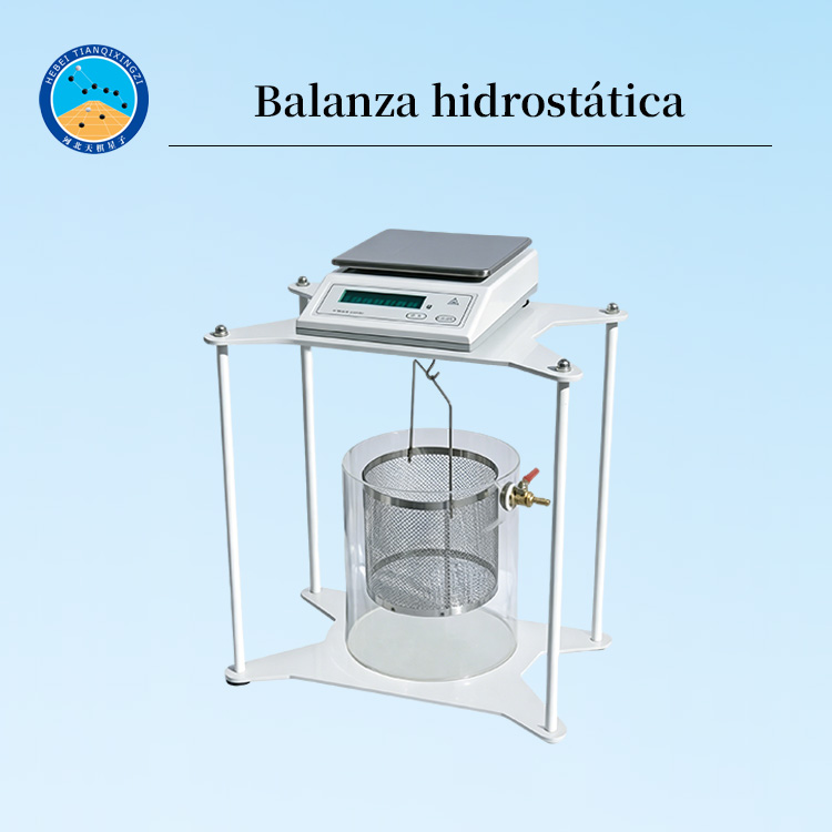 Balanza hidrostática de alta precisión para ensayo de densidad