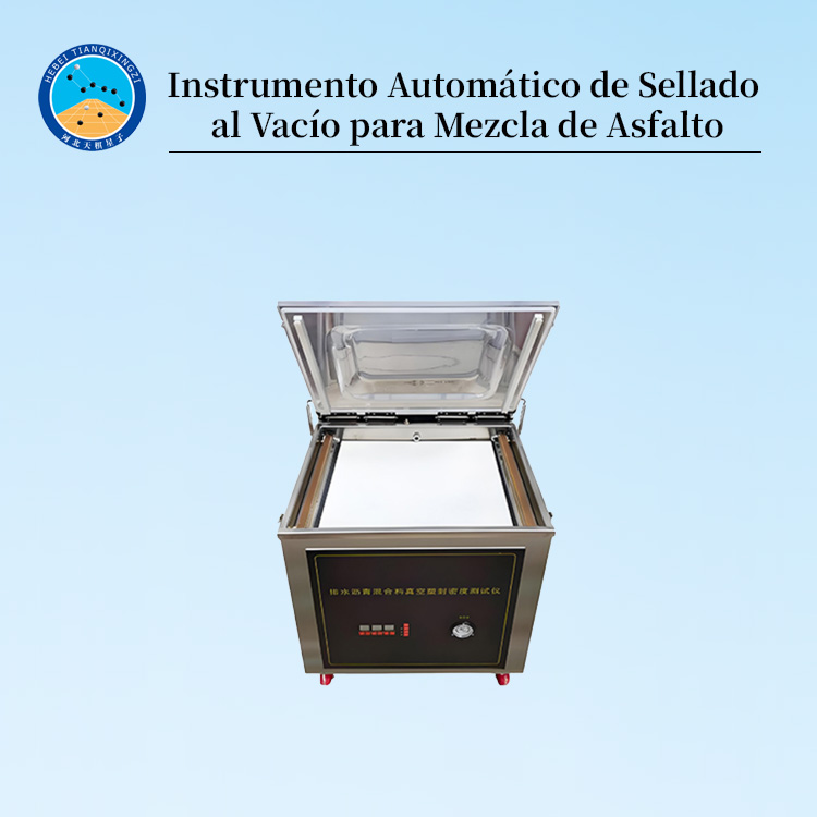 Probador de densidad al vacío para mezclas asfálticas