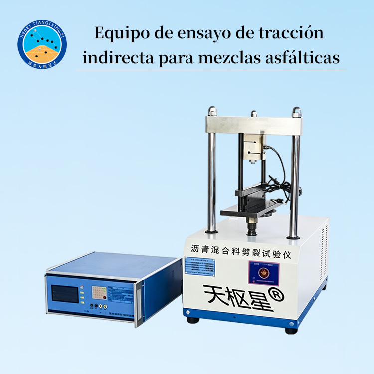 Equipo de ensayo de tracción indirecta para mezclas asfálticas