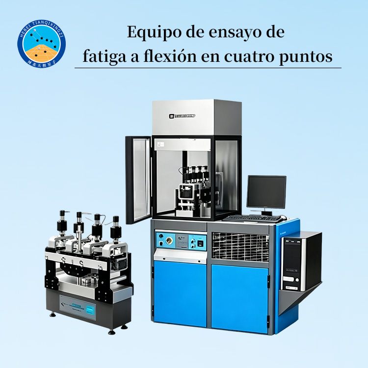 Equipo de ensayo de fatiga a flexión en cuatro puntos para mezclas asfálticas