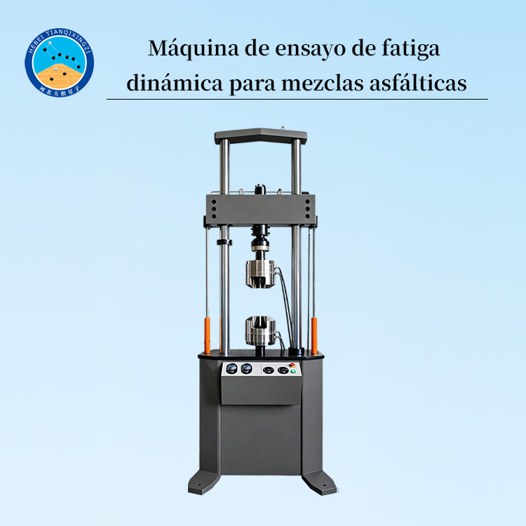 Máquina de ensayo de fatiga dinámica para mezclas asfálticas