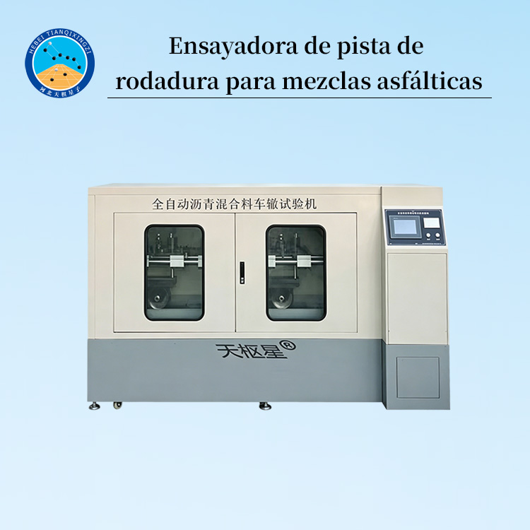 Ensayadora de ahuellamiento por rueda de tres canales para mezclas asfálticas