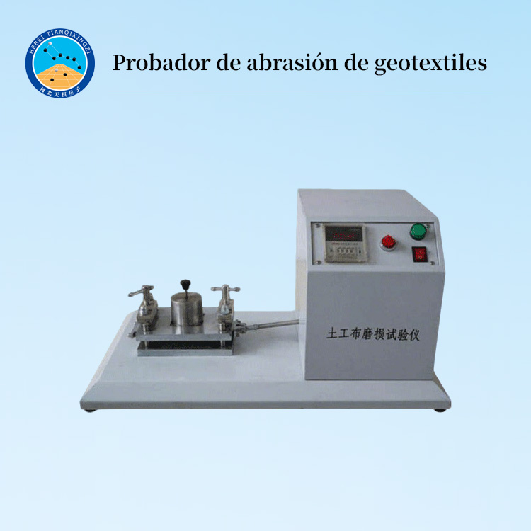 Probador de resistencia al desgaste de geosintéticos Probador de abrasión de geotextiles