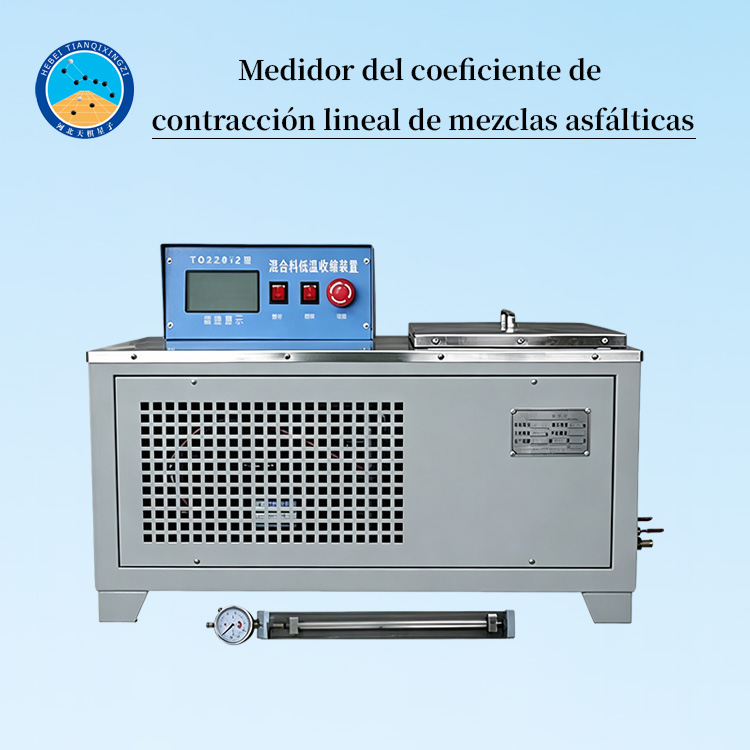 Medidor del coeficiente de contracción lineal de mezclas asfálticas