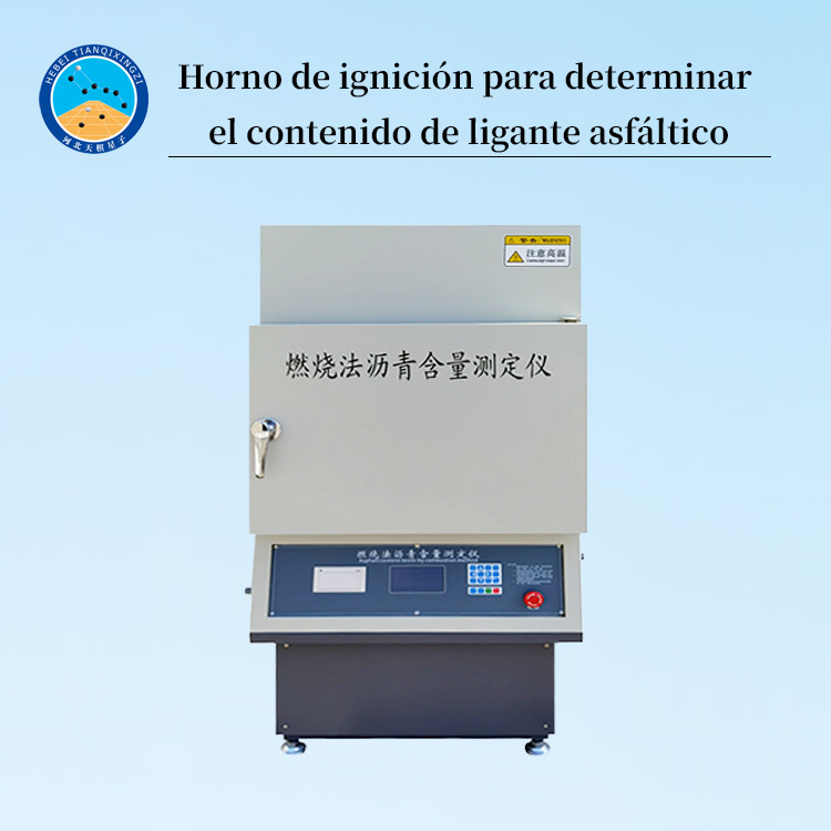 Horno de ignición para determinar el contenido de ligante asfáltico
