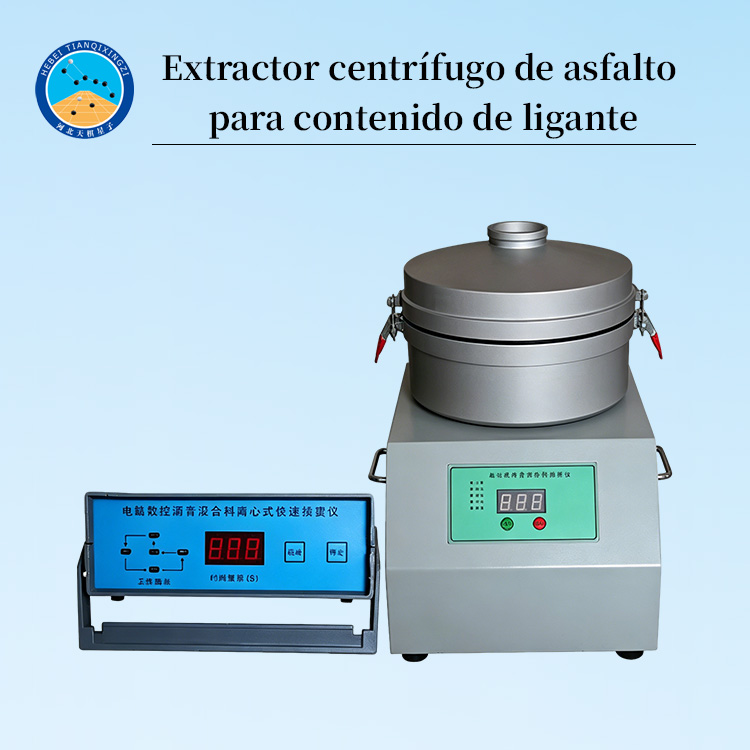 Extractor centrífugo de asfalto para contenido de ligante