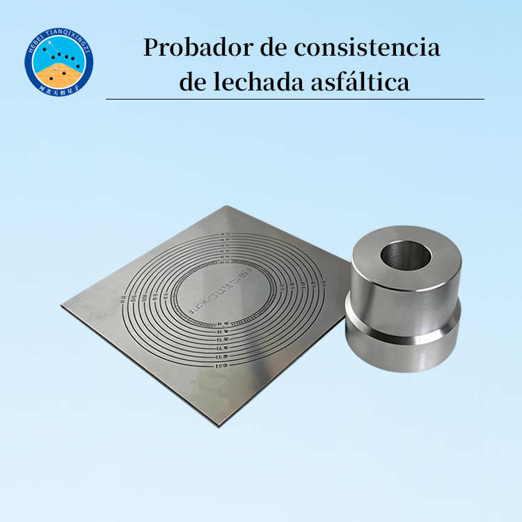 Probador de consistencia de mezcla de lechada asfáltica emulsionada