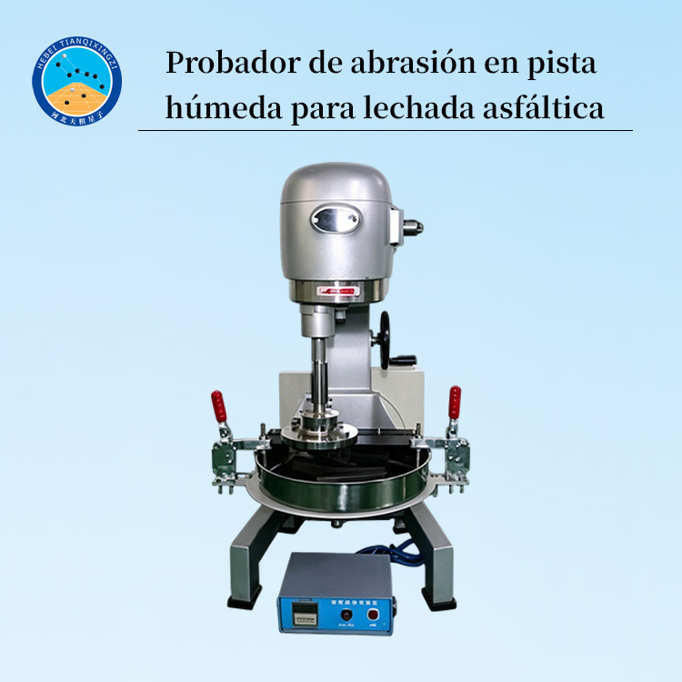 Probador de abrasión en pista húmeda para lechada asfáltica