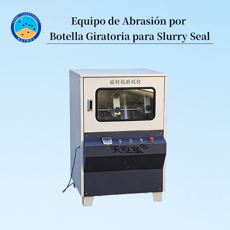 Equipo de Abrasión por Botella Giratoria para Slurry Seal