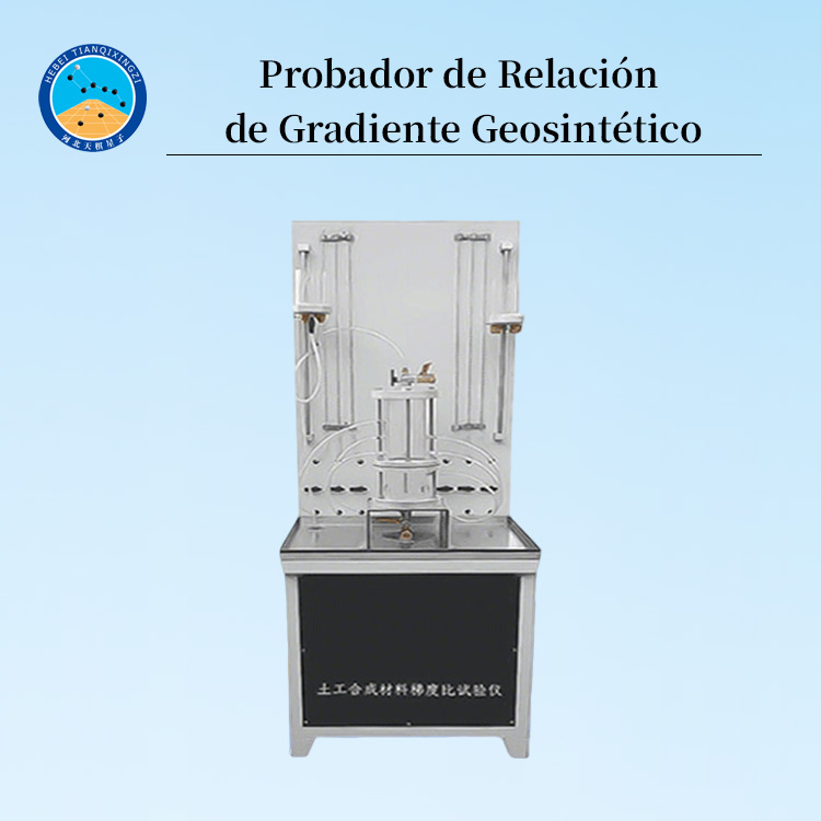 Probador de Obstrucción de Geotextiles y Geosintéticos (Relación de Gradiente)