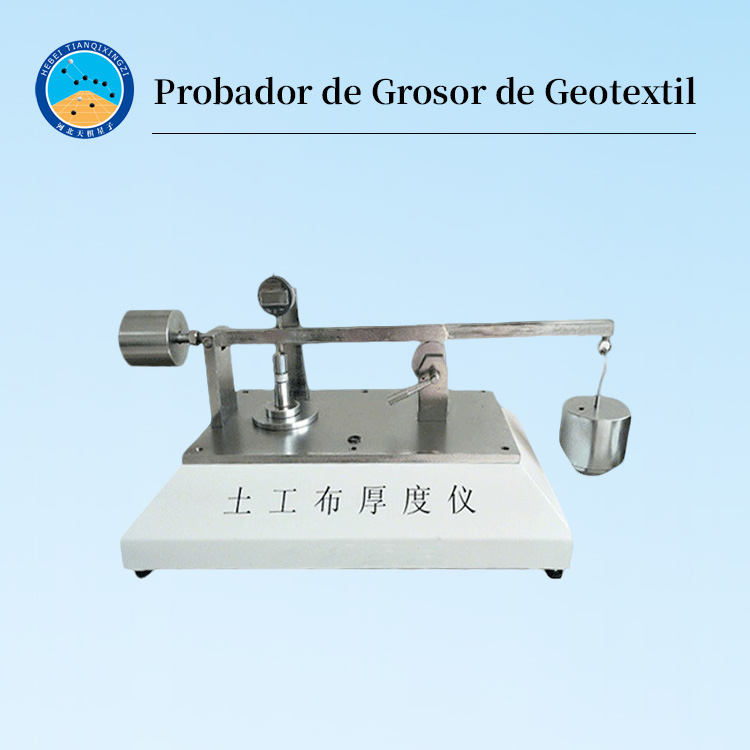 Máquina de prueba de espesor de geotextil