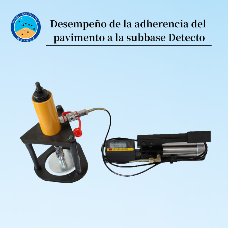 Detector de rendimiento de adhesión de pavimentos y subbase
