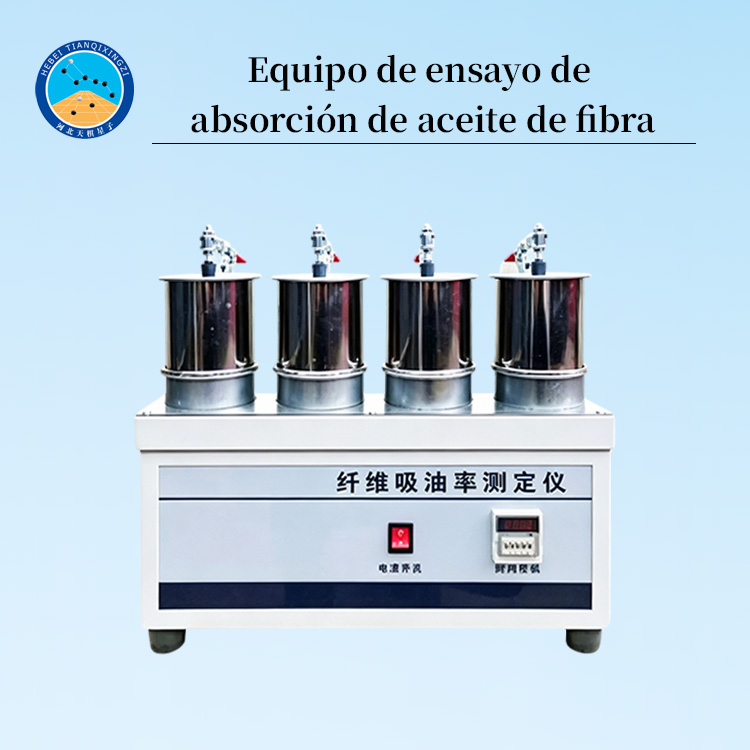 Equipo de ensayo de absorción de aceite de fibra para pavimento asfáltico