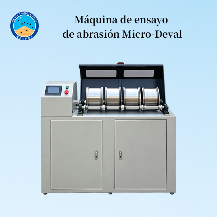 Máquina de ensayo Micro-Deval para materiales asfálticos