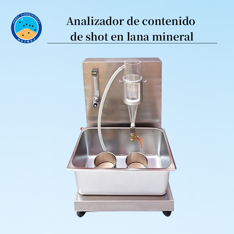Analizador electrónico de contenido de shot en lana mineral