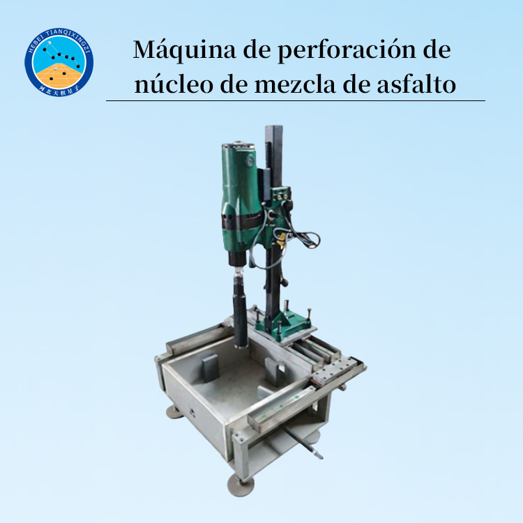 Perforadora de núcleos de mezcla asfáltica para muestras de laboratorio