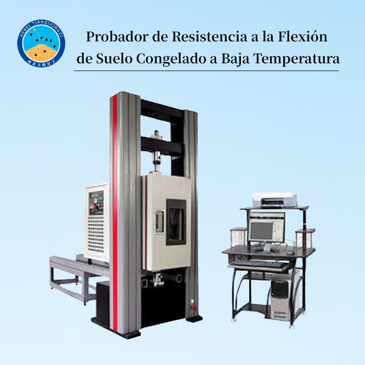 Equipo de prueba de flexión de suelo congelado de baja temperatura en regiones frías