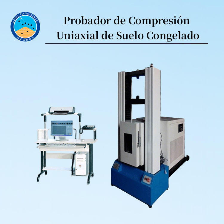 Máquina de Ensayos Uniaxiales de Suelo Congelado No Perturbado, Control de Tensión y Deformación