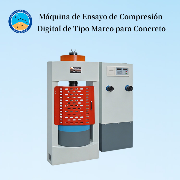 Máquina de Ensayo de Compresión Digital de Tipo Marco para Concreto