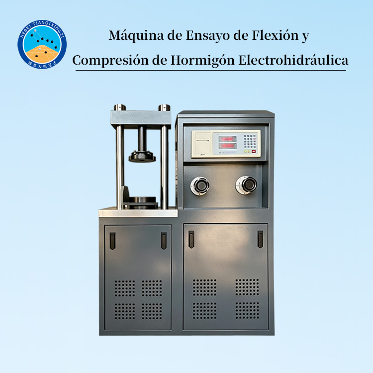 Máquina de Ensayo de Flexión y Compresión de Hormigón Electrohidráulica