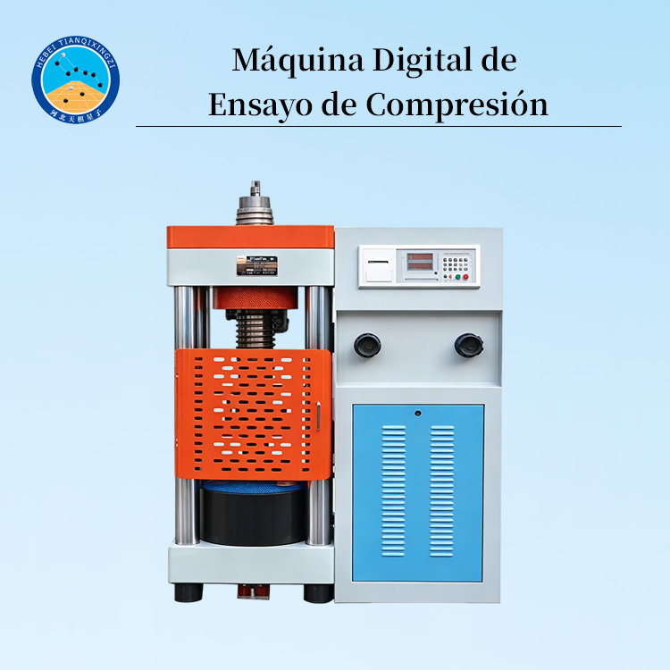 Máquina Digital de Ensayo de Compresión para Hormigón, Ladrillo y Piedra