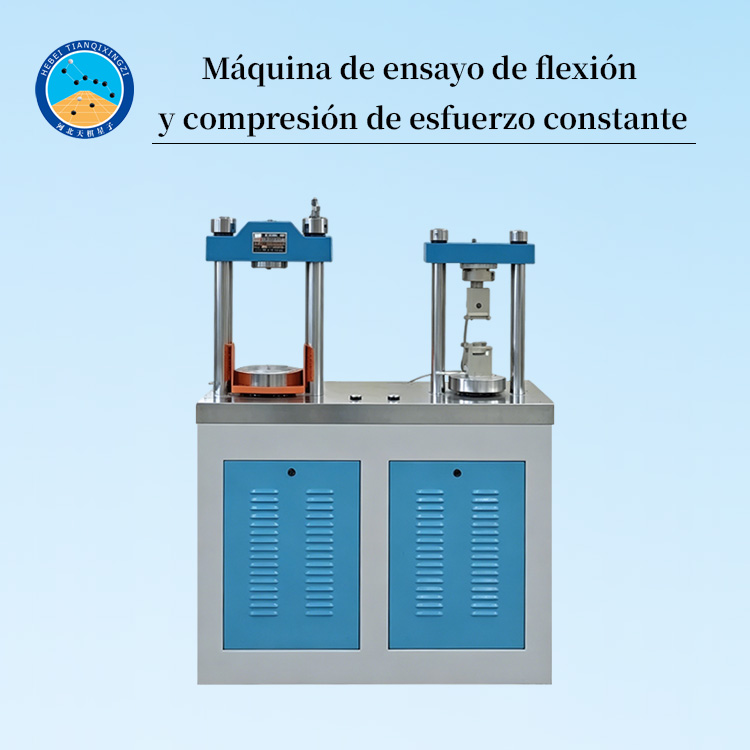 Máquina de ensayo de flexión y compresión de esfuerzo constante