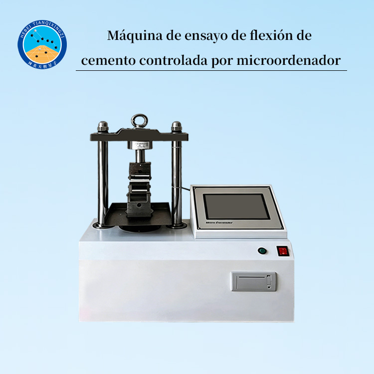 Máquina de ensayo de flexión de cemento controlada por microordenador