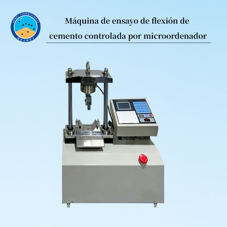 Máquina de ensayo de flexión de cemento controlada por microordenador