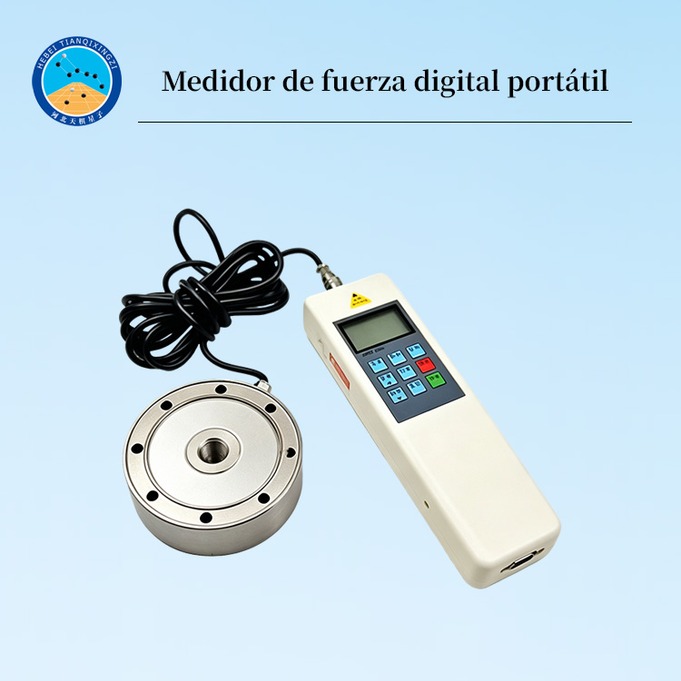 Medidor de fuerza digital portátil para medición de fuerza de tracción y compresión