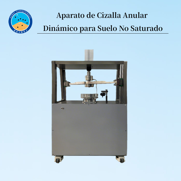 Aparato de corte anular para la medición de propiedades dinámicas de suelos no saturados