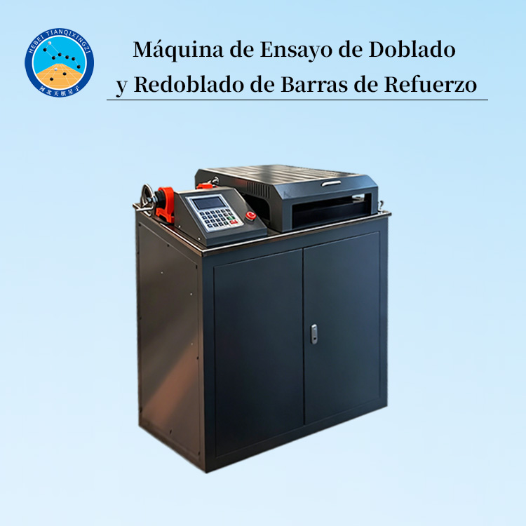 Máquina de Ensayo de Doblado y Redoblado de Barras de Refuerzo