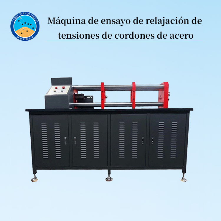Equipo automático de ensayo de relajación de cordones de acero