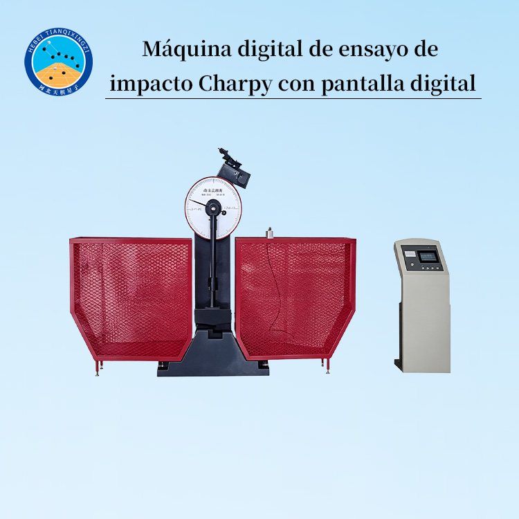 Máquina digital de ensayo de impacto Charpy con pantalla digital