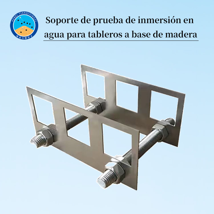 Soporte de ensayo de inmersión en agua para tableros derivados de la madera