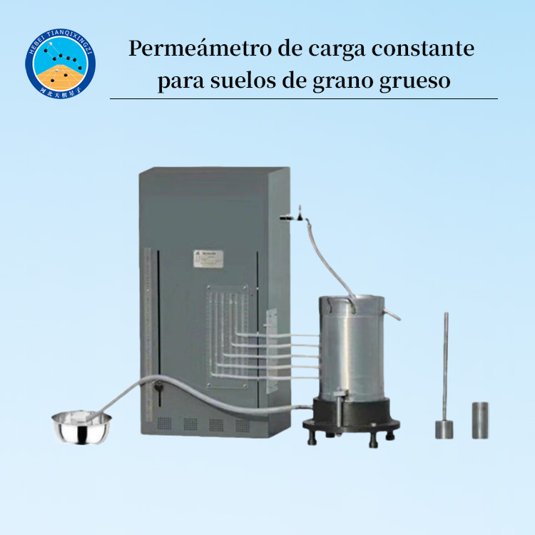 Equipo permeámetro de carga constante para suelos de grano grueso