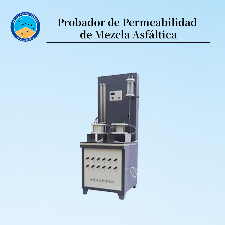 Probador de permeabilidad de mezclas asfálticas y bituminosas