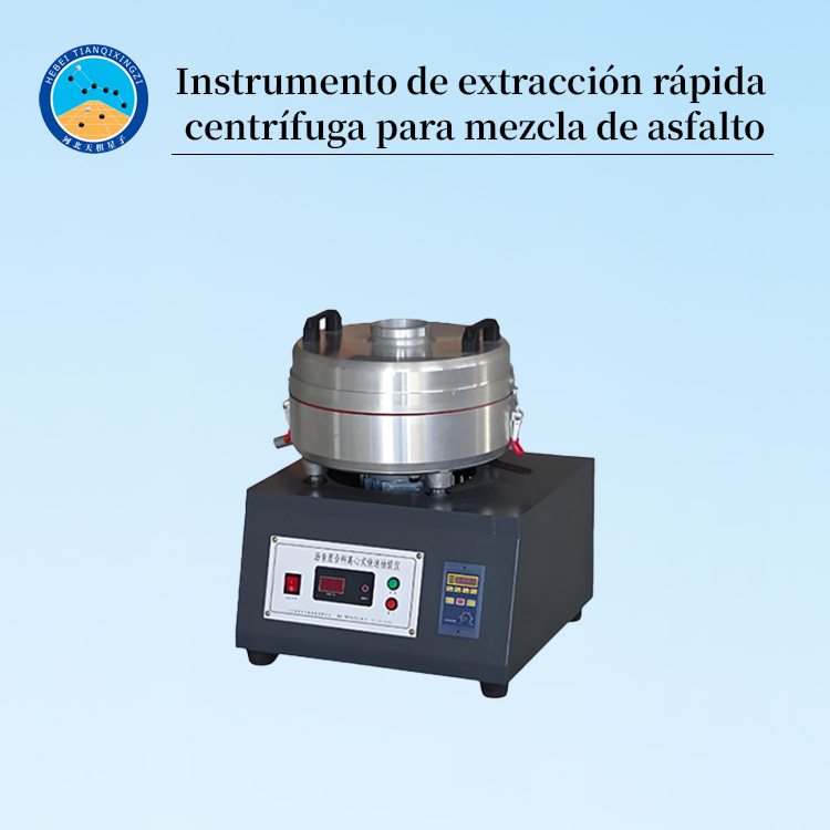 Extractor Centrífugo Rápido para Mezcla Asfáltica