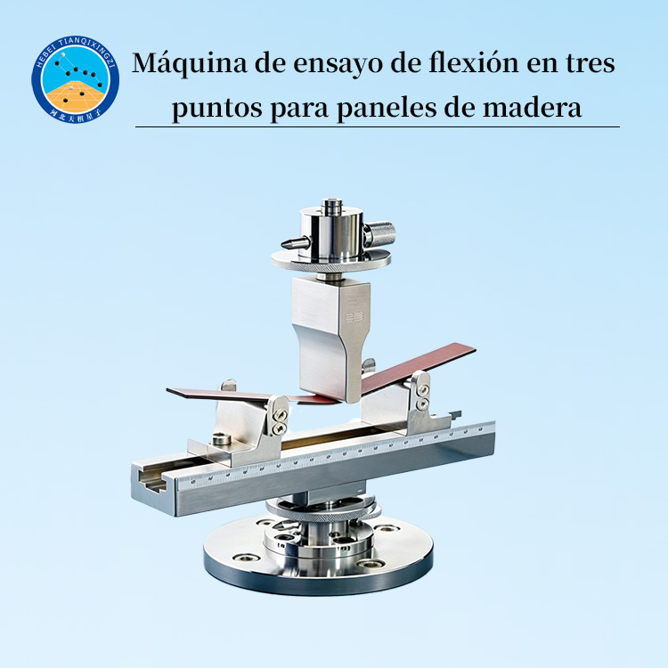Máquina de ensayo de flexión en tres puntos para tableros a base de madera