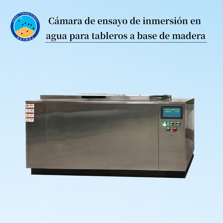 Cámara de ensayo de inmersión en agua para tableros a base de madera