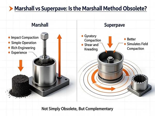 Marshall vs Superpave: ¿El método Marshall está obsoleto?