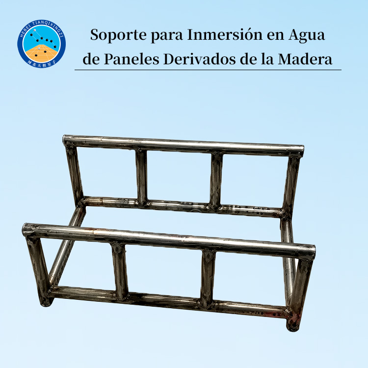 Soporte para Inmersión en Agua de Paneles Derivados de la Madera