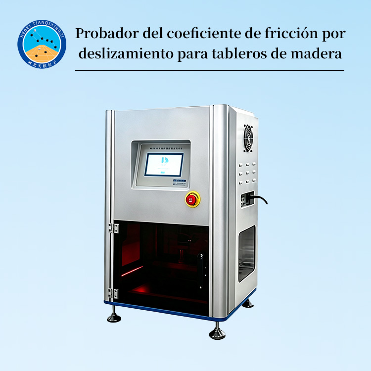 Probador del coeficiente de fricción por deslizamiento para tableros de madera