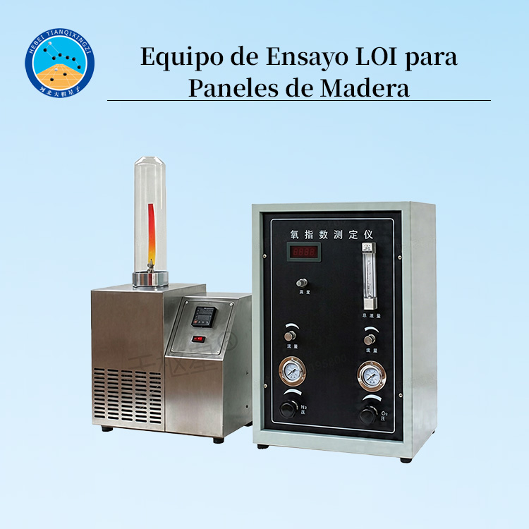Equipo de Ensayo LOI para Paneles de Madera