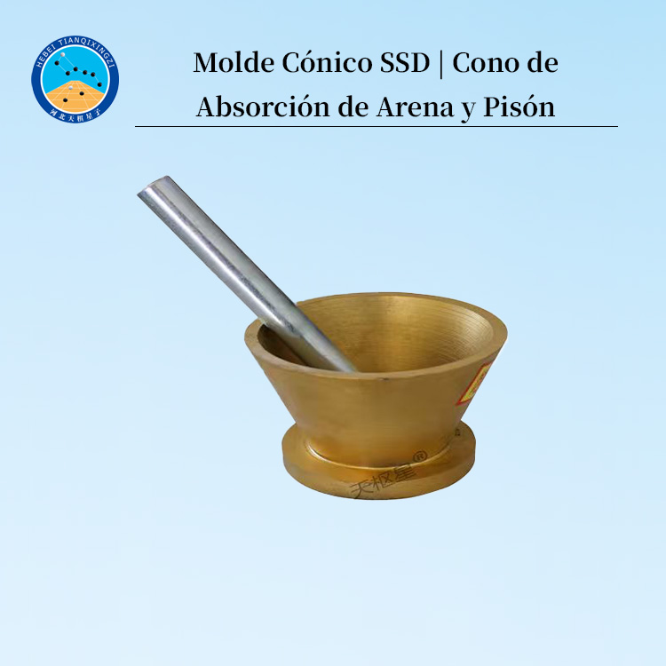 Molde Cónico SSD | Cono de Absorción de Arena y Pisón